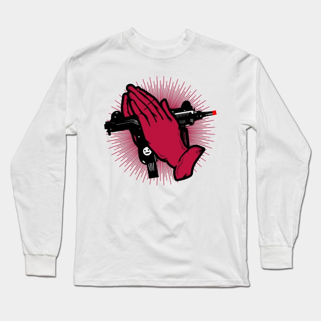 Irreverent Collection: Toy Gun - Pray n°2 Long Sleeve T-Shirt by Biagiode-kd